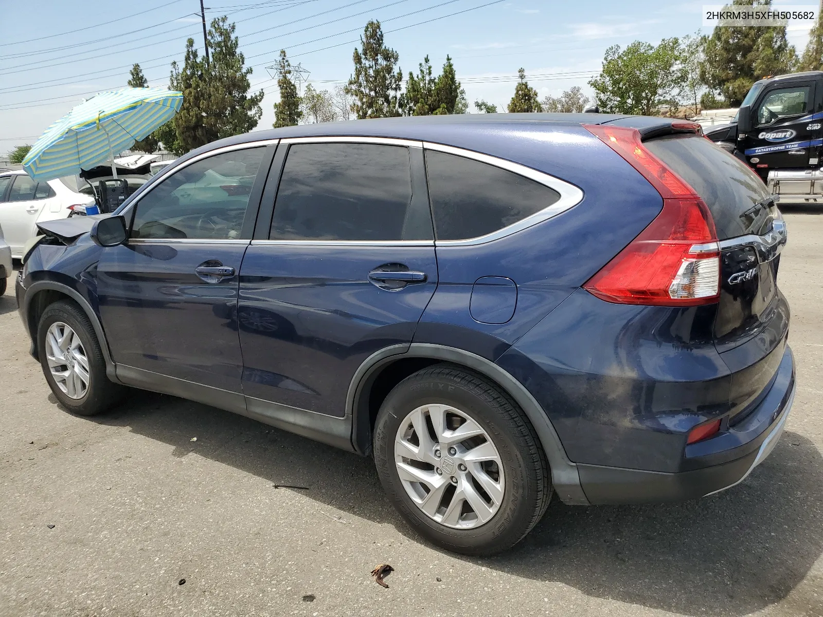 2015 Honda Cr-V Ex VIN: 2HKRM3H5XFH505682 Lot: 63665414