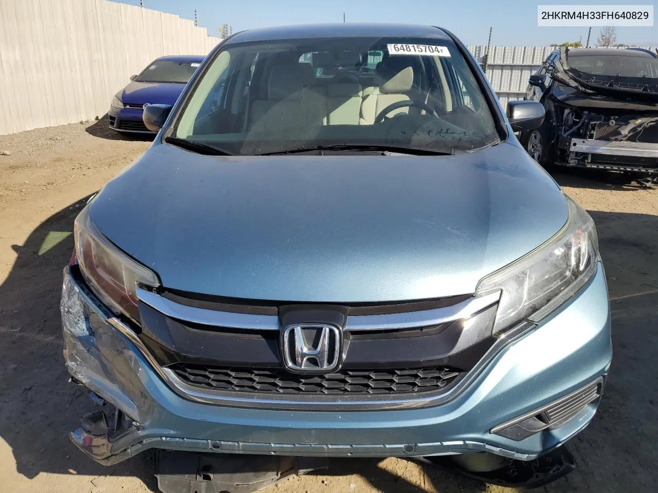 2015 Honda Cr-V Lx VIN: 2HKRM4H33FH640829 Lot: 64815704