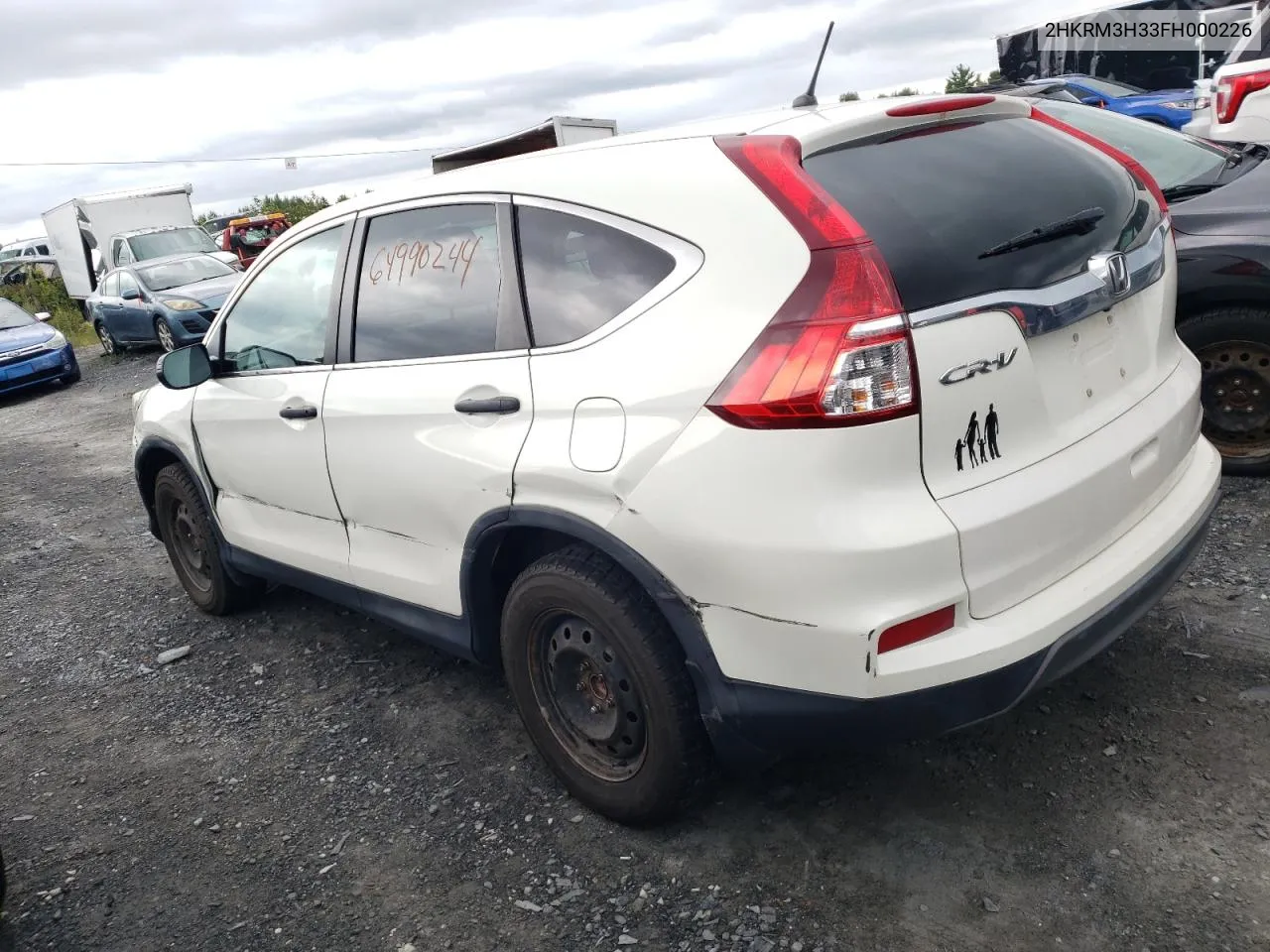 2015 Honda Cr-V Lx VIN: 2HKRM3H33FH000226 Lot: 64990244