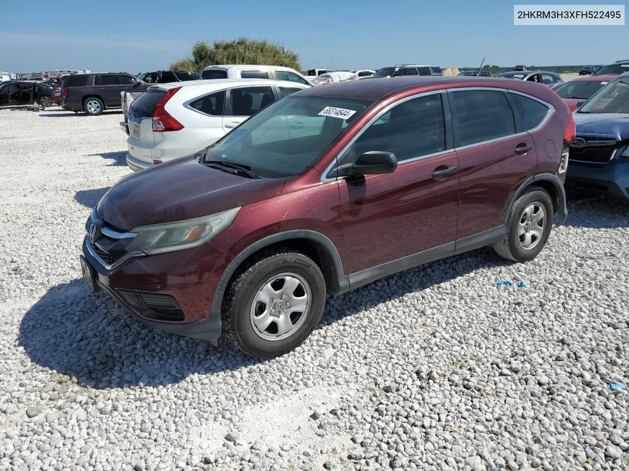 2015 Honda Cr-V Lx VIN: 2HKRM3H3XFH522495 Lot: 66314644