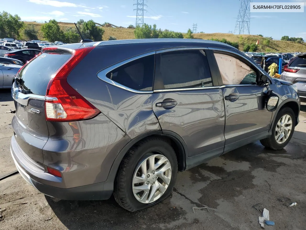 2015 Honda Cr-V Exl VIN: 5J6RM4H70FL028905 Lot: 66527634