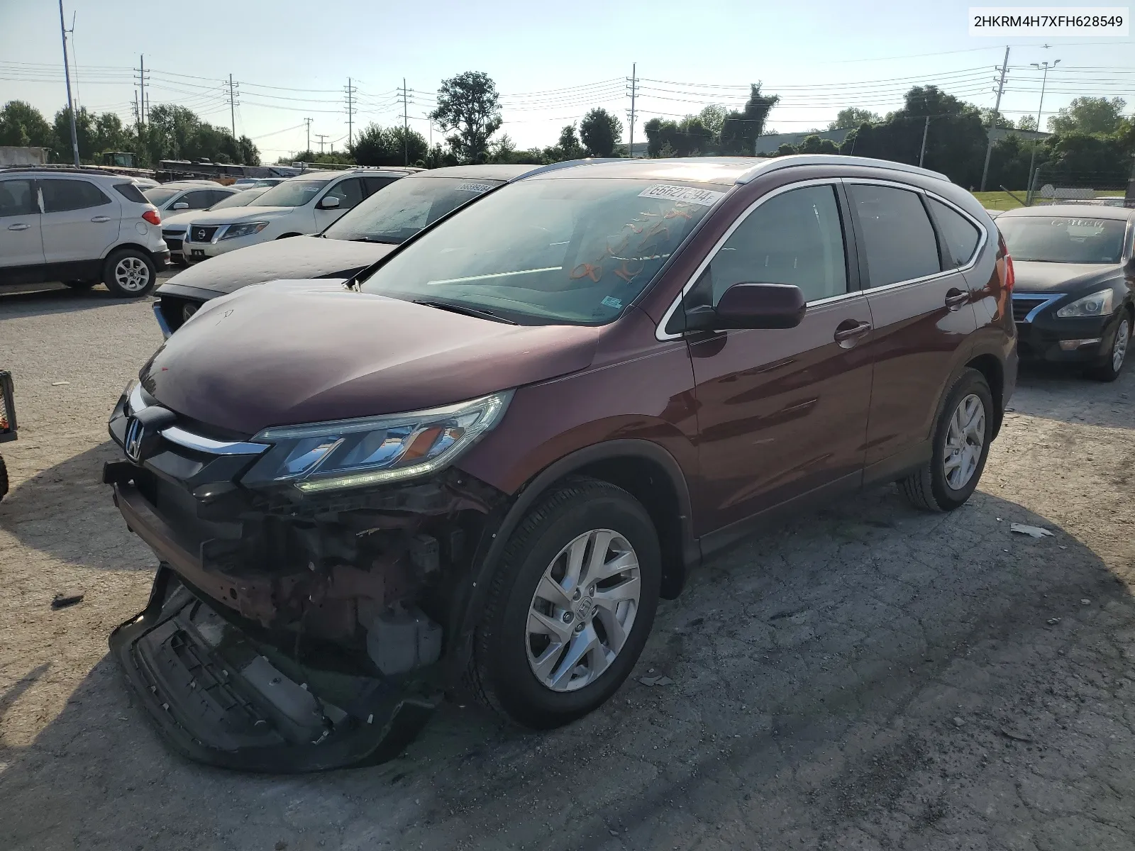 2015 Honda Cr-V Exl VIN: 2HKRM4H7XFH628549 Lot: 66627894