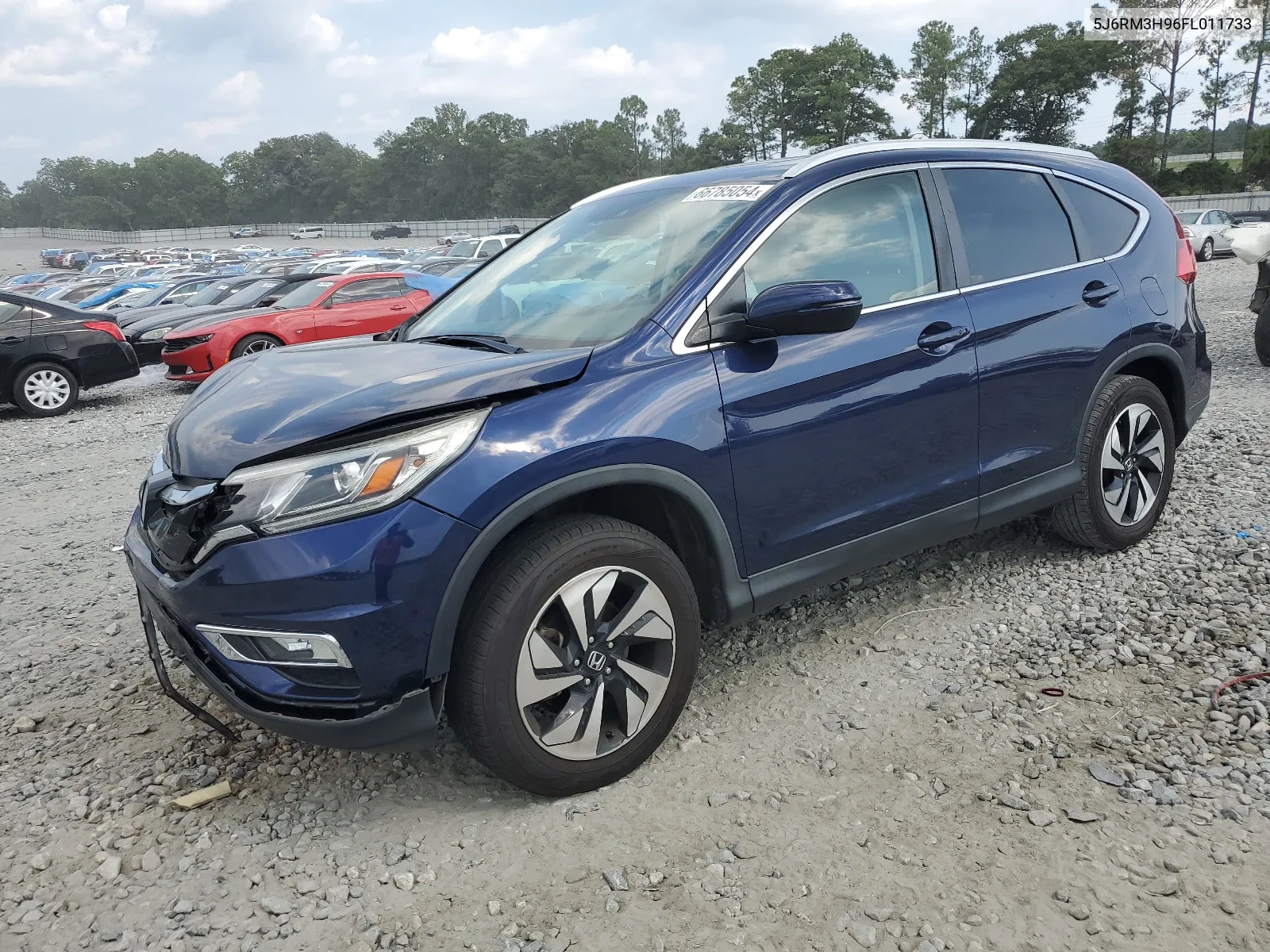 2015 Honda Cr-V Touring VIN: 5J6RM3H96FL011733 Lot: 66785054