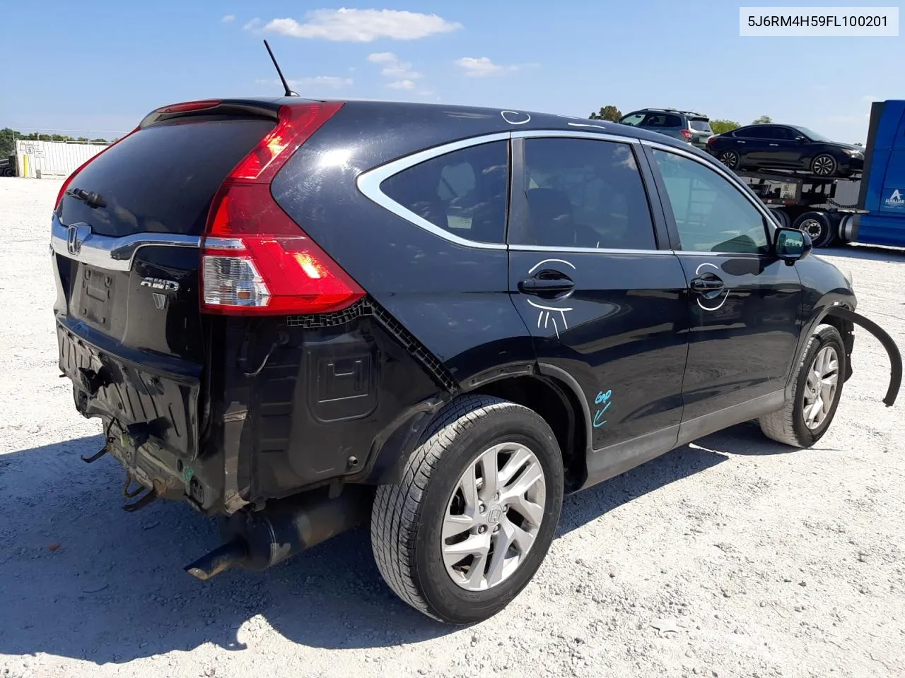 2015 Honda Cr-V Ex VIN: 5J6RM4H59FL100201 Lot: 67715594