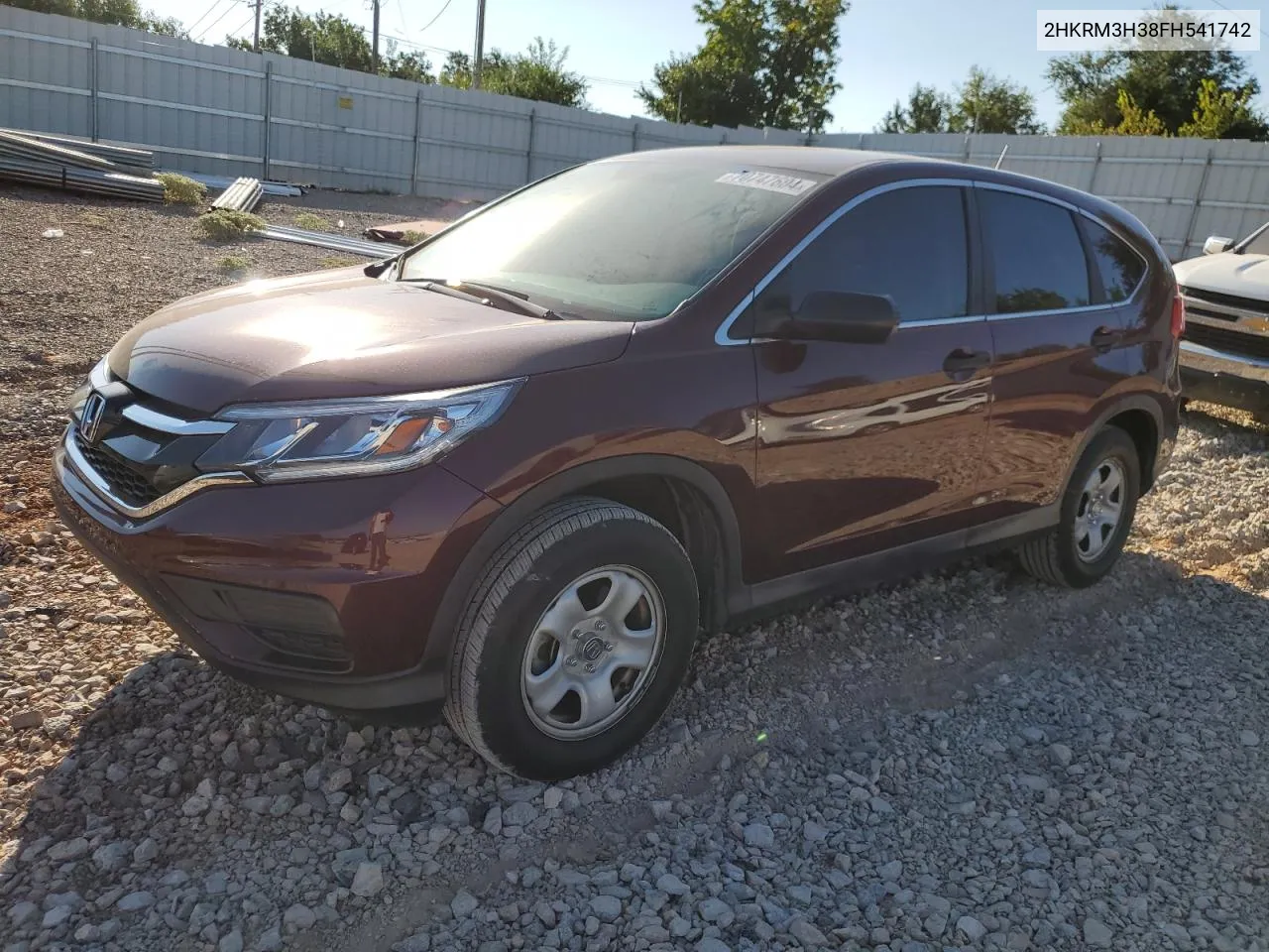 2015 Honda Cr-V Lx VIN: 2HKRM3H38FH541742 Lot: 70747604