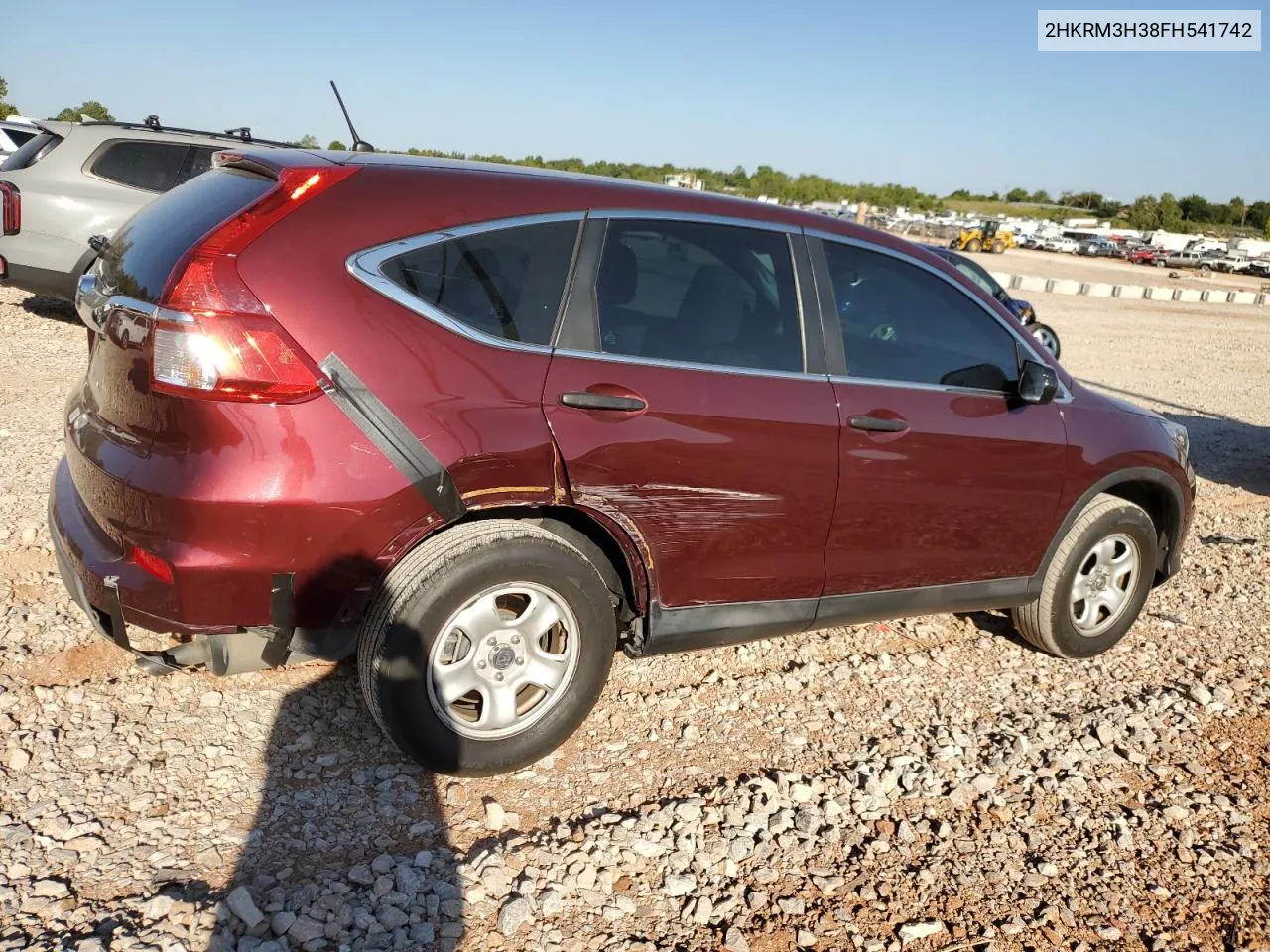 2015 Honda Cr-V Lx VIN: 2HKRM3H38FH541742 Lot: 70747604