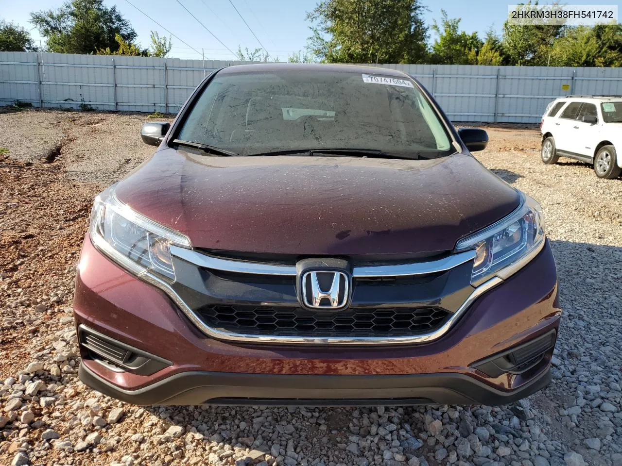 2015 Honda Cr-V Lx VIN: 2HKRM3H38FH541742 Lot: 70747604