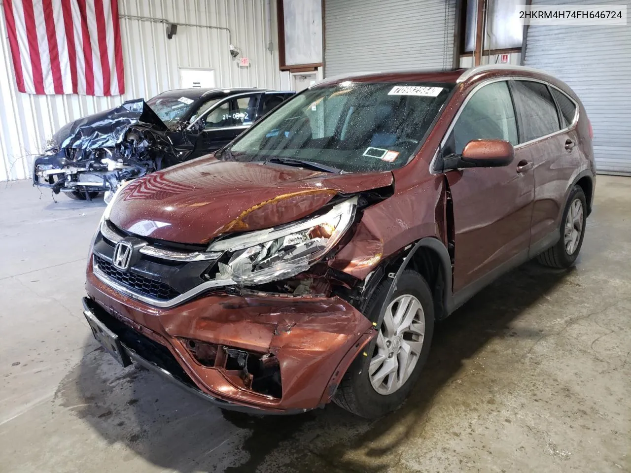 2015 Honda Cr-V Exl VIN: 2HKRM4H74FH646724 Lot: 70982564