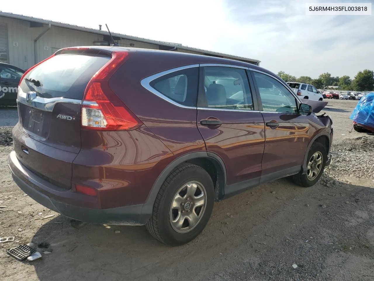 2015 Honda Cr-V Lx VIN: 5J6RM4H35FL003818 Lot: 71002894