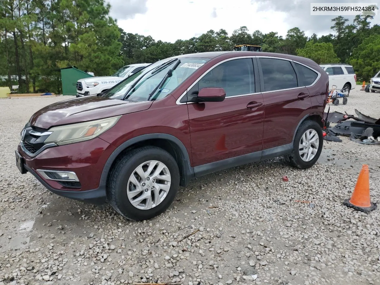 2015 Honda Cr-V Ex VIN: 2HKRM3H59FH524384 Lot: 71430834