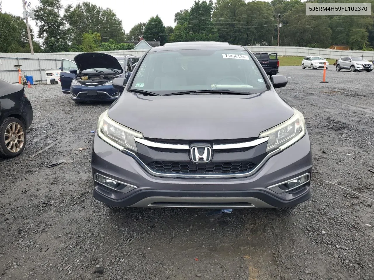 2015 Honda Cr-V Ex VIN: 5J6RM4H59FL102370 Lot: 71436134