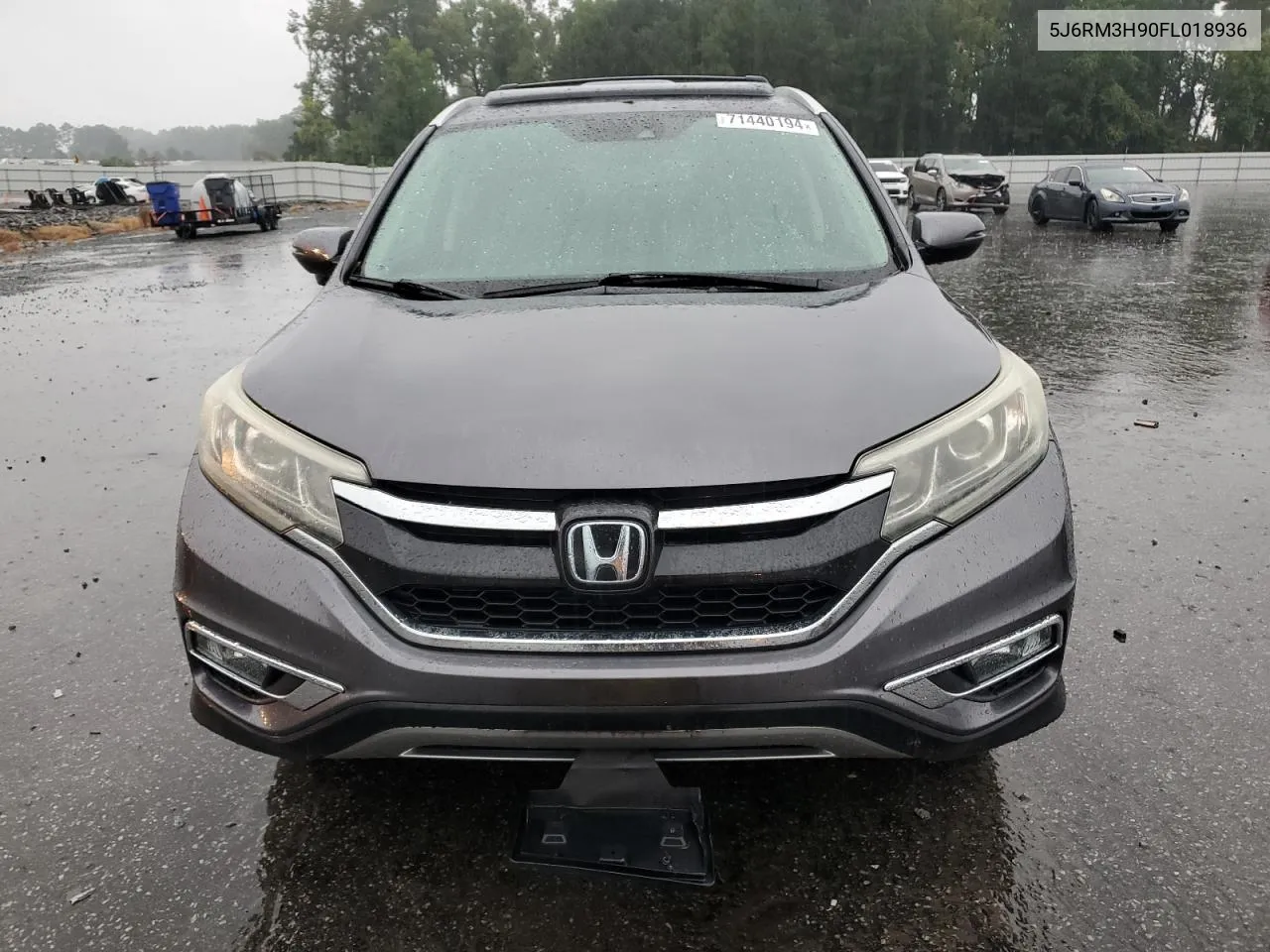 2015 Honda Cr-V Touring VIN: 5J6RM3H90FL018936 Lot: 71440194