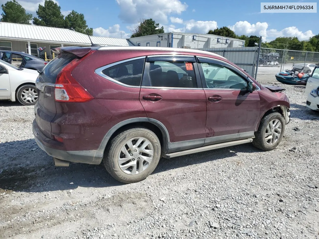 2015 Honda Cr-V Exl VIN: 5J6RM4H74FL096334 Lot: 72226824