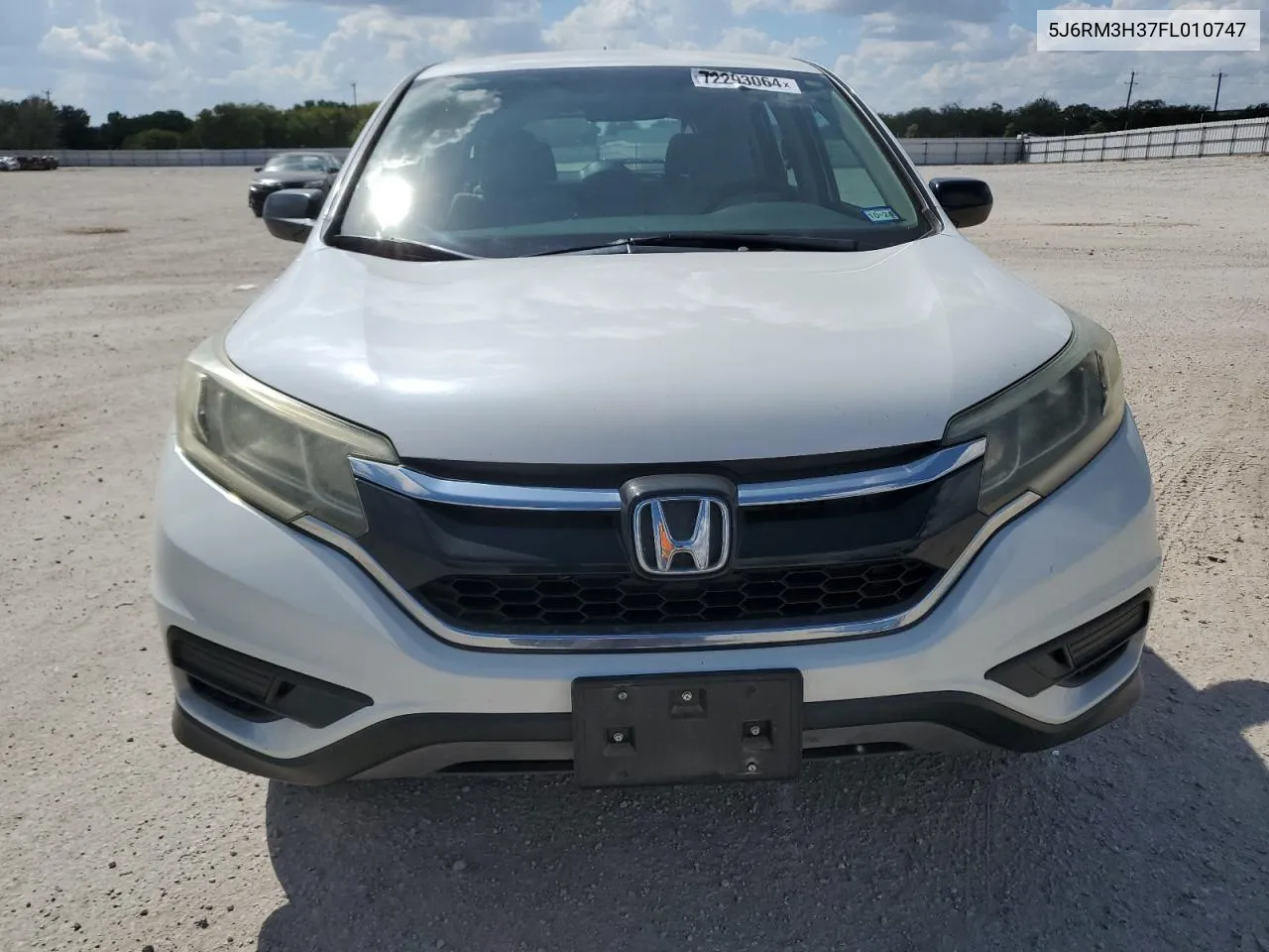 2015 Honda Cr-V Lx VIN: 5J6RM3H37FL010747 Lot: 72293064