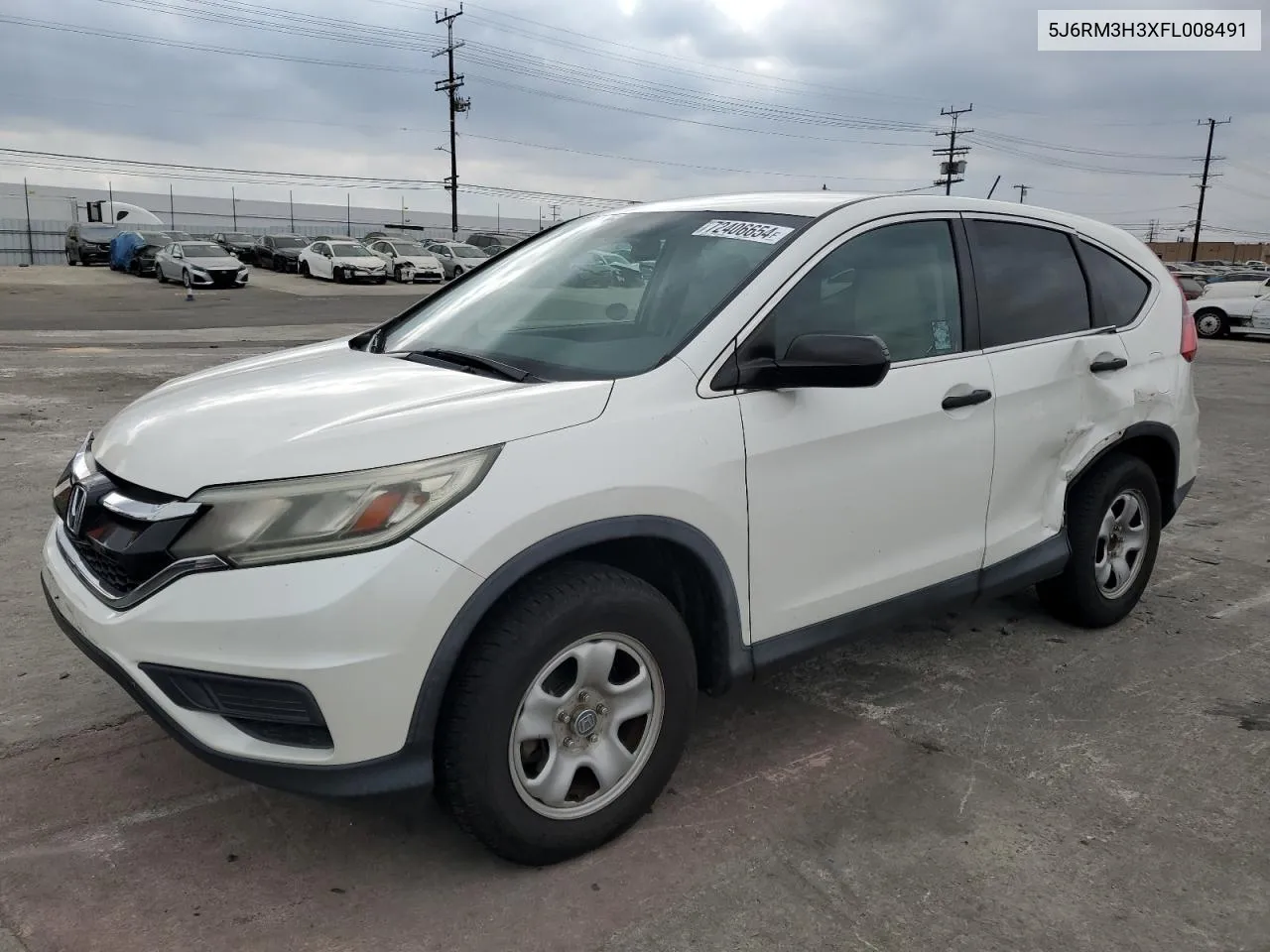 2015 Honda Cr-V Lx VIN: 5J6RM3H3XFL008491 Lot: 72406654