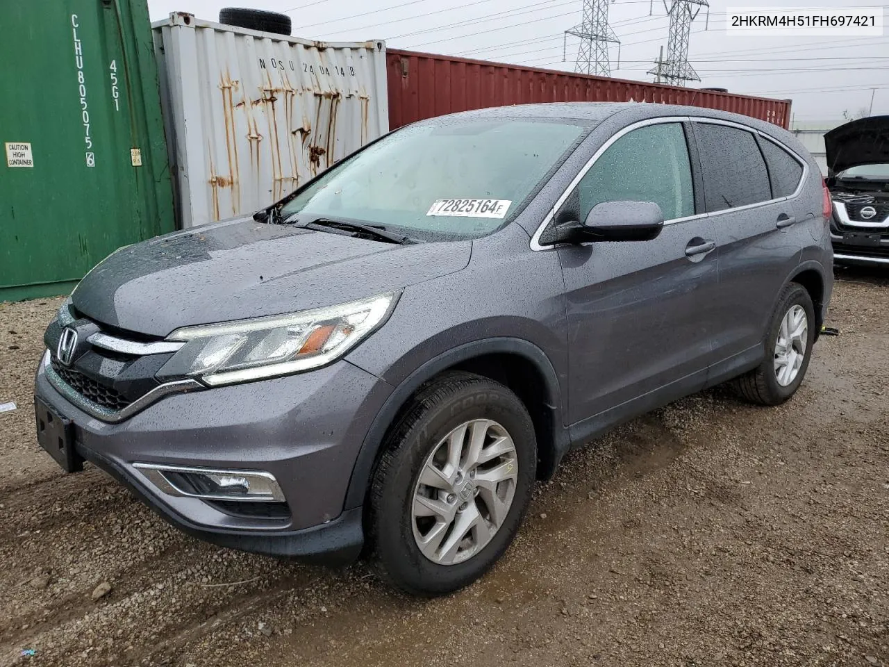 2015 Honda Cr-V Ex VIN: 2HKRM4H51FH697421 Lot: 72825164