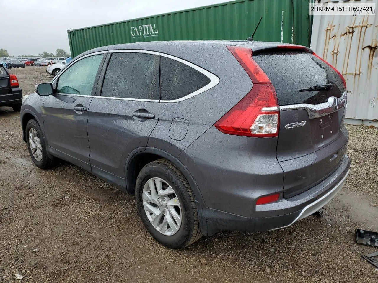 2015 Honda Cr-V Ex VIN: 2HKRM4H51FH697421 Lot: 72825164