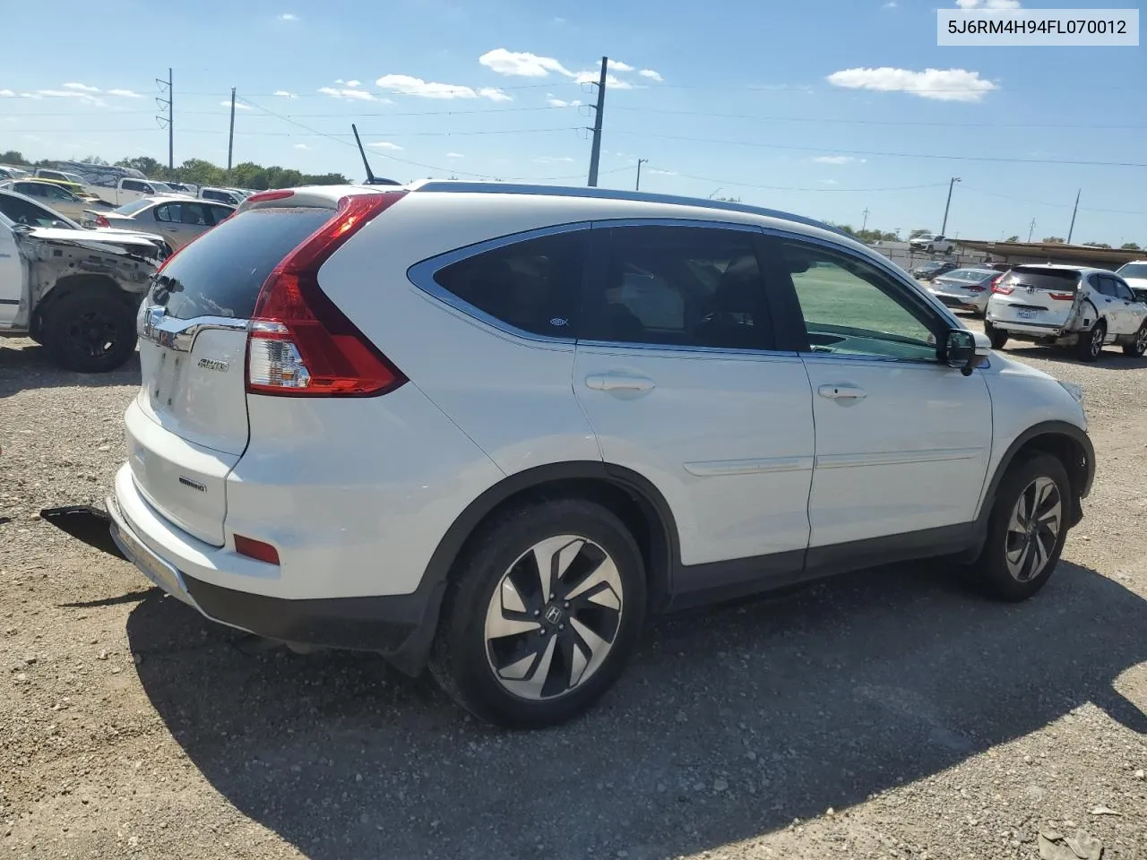 2015 Honda Cr-V Touring VIN: 5J6RM4H94FL070012 Lot: 73137474