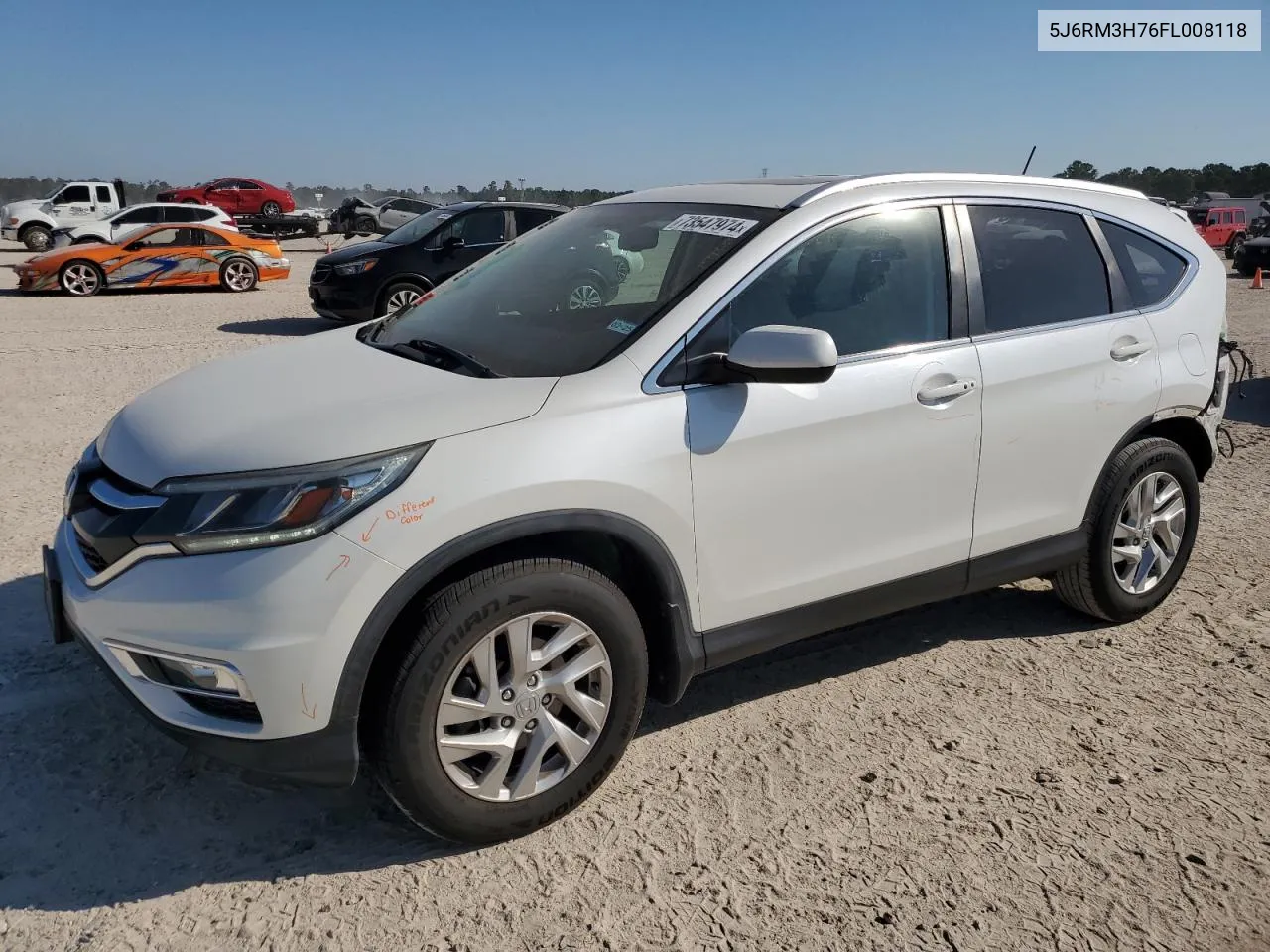 2015 Honda Cr-V Exl VIN: 5J6RM3H76FL008118 Lot: 73547974