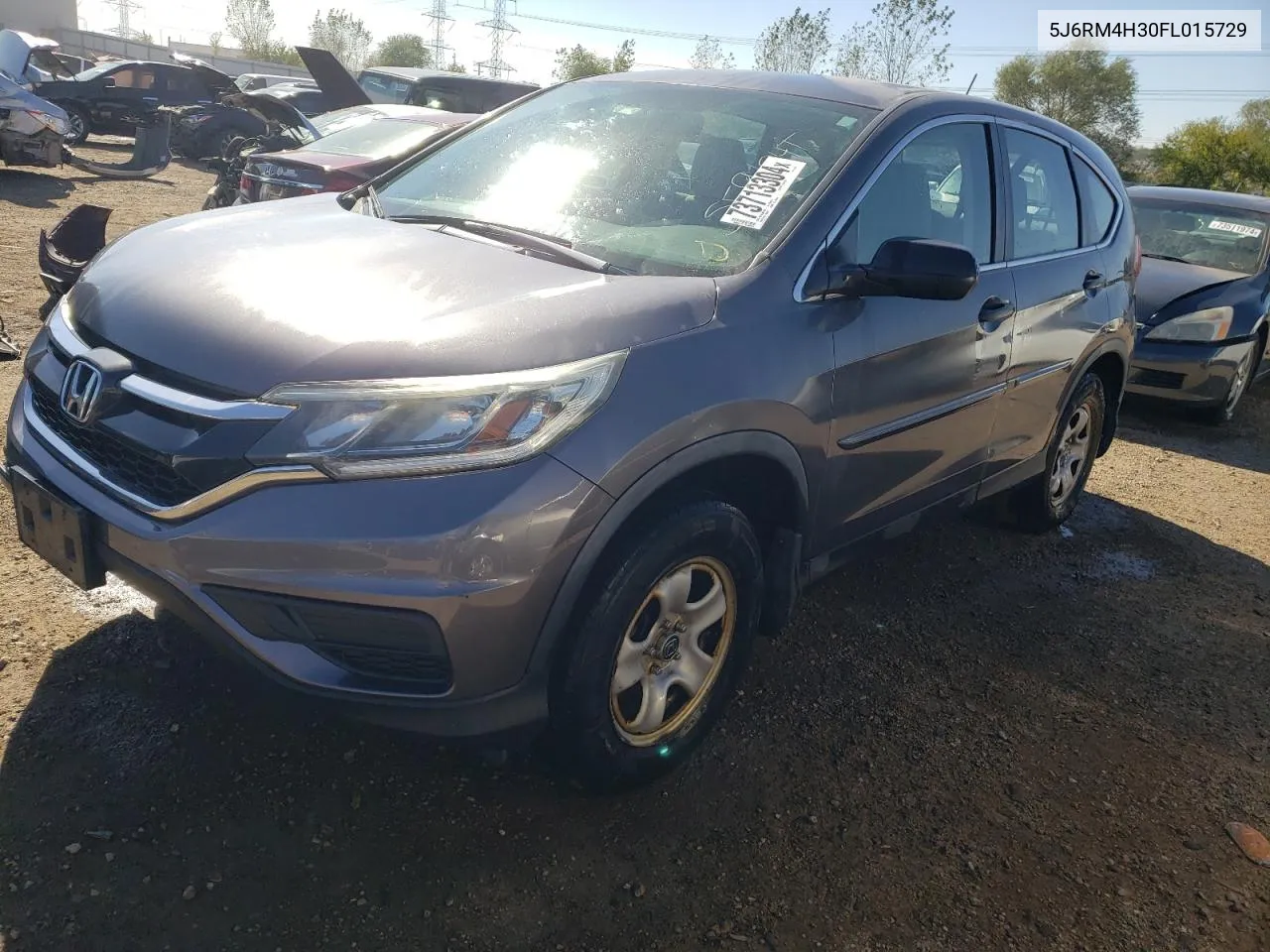 2015 Honda Cr-V Lx VIN: 5J6RM4H30FL015729 Lot: 73713304