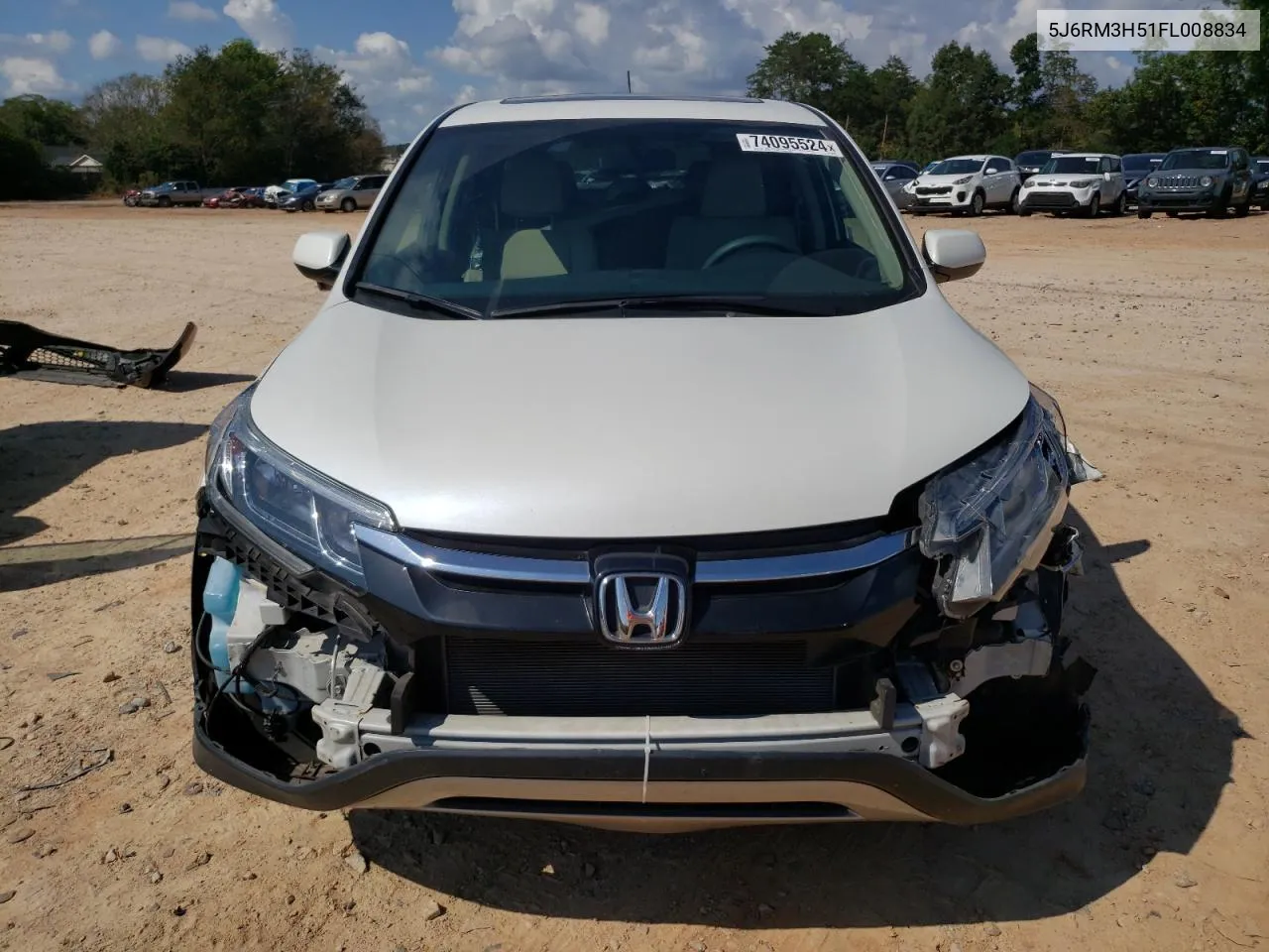 2015 Honda Cr-V Ex VIN: 5J6RM3H51FL008834 Lot: 74095524