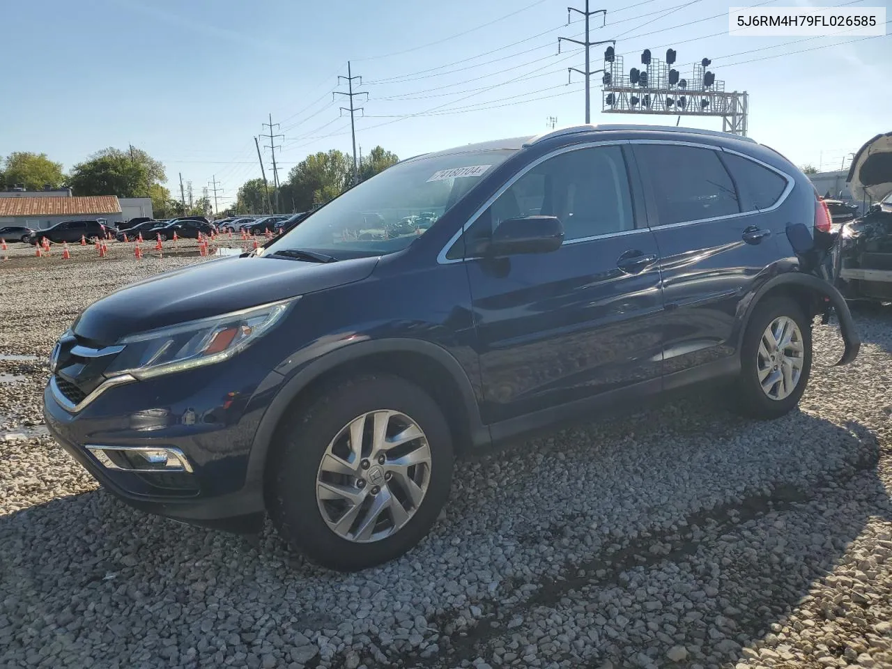 2015 Honda Cr-V Exl VIN: 5J6RM4H79FL026585 Lot: 74180104