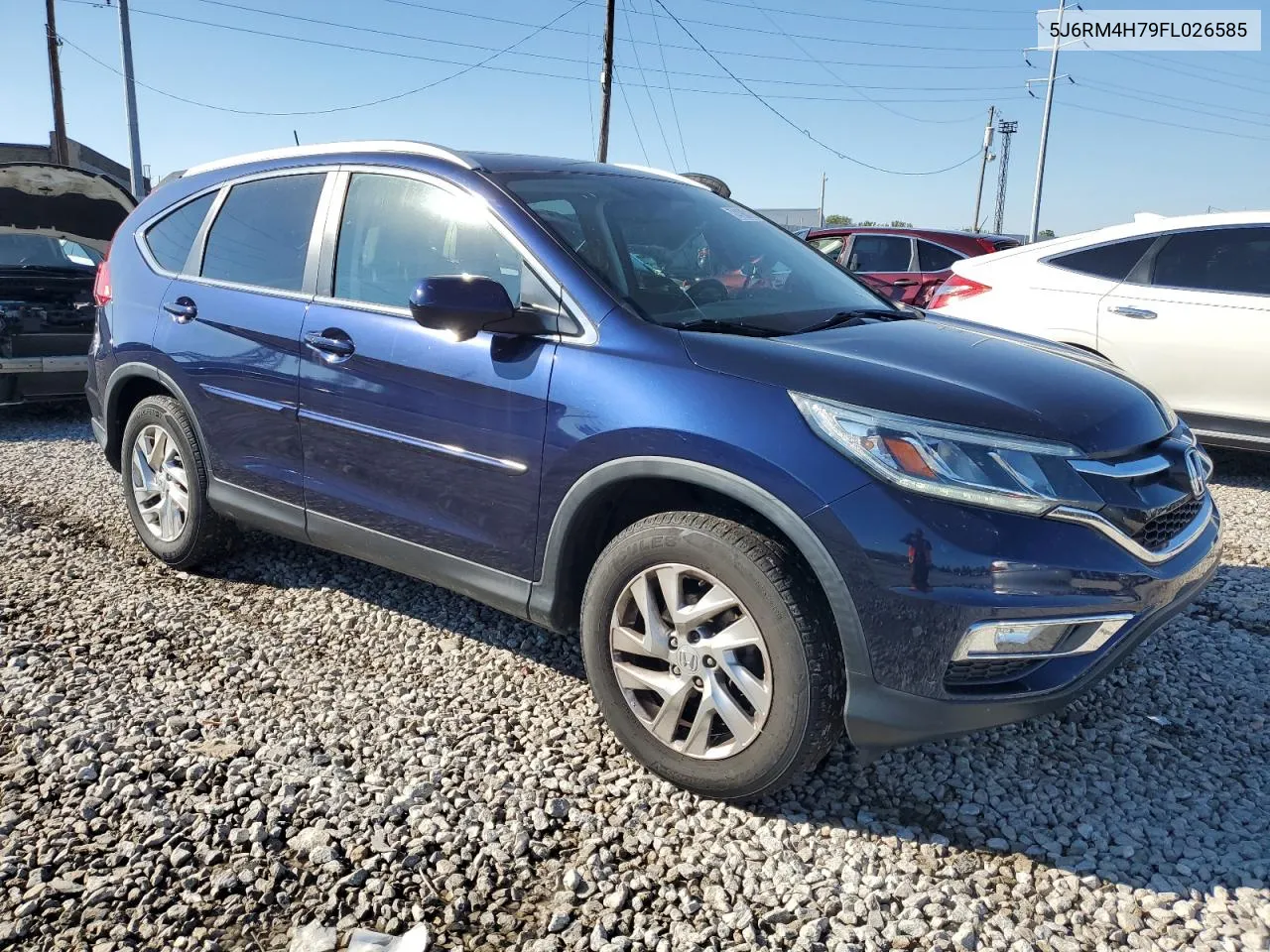 2015 Honda Cr-V Exl VIN: 5J6RM4H79FL026585 Lot: 74180104