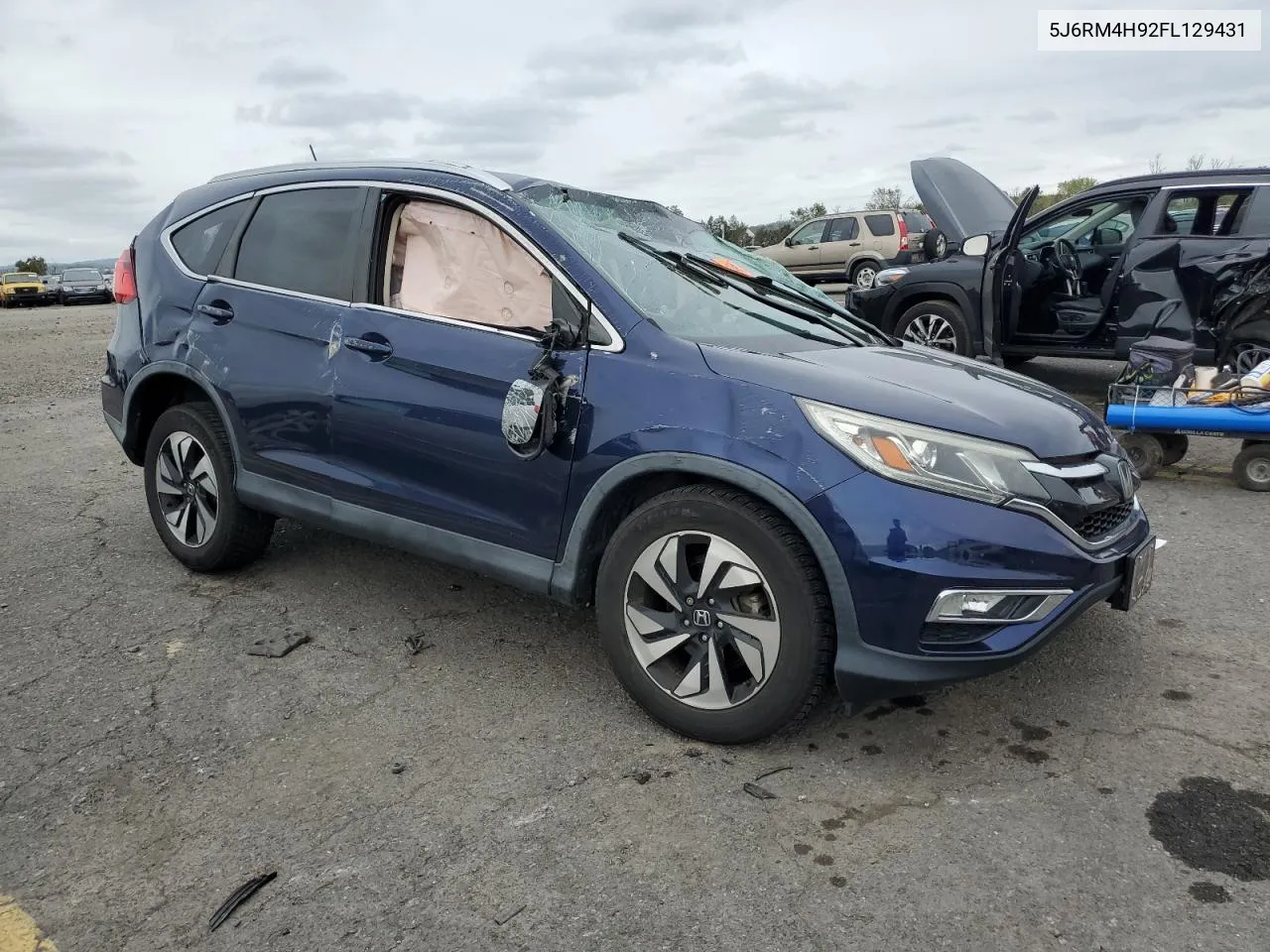 2015 Honda Cr-V Touring VIN: 5J6RM4H92FL129431 Lot: 74235584