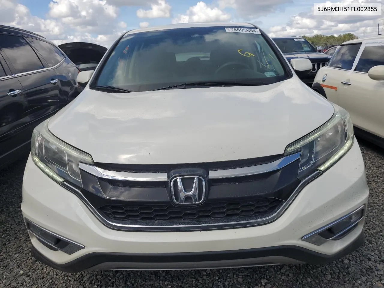 2015 Honda Cr-V Ex VIN: 5J6RM3H51FL002855 Lot: 74605694