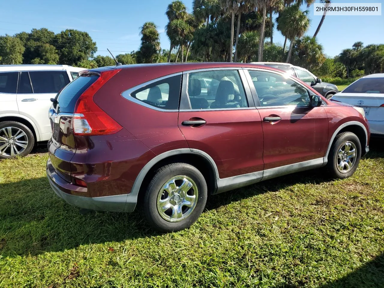 2015 Honda Cr-V Lx VIN: 2HKRM3H30FH559801 Lot: 74618984