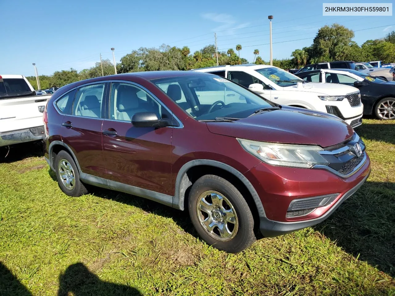 2015 Honda Cr-V Lx VIN: 2HKRM3H30FH559801 Lot: 74618984