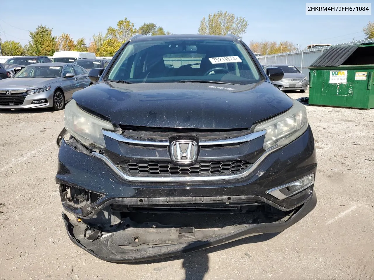 2015 Honda Cr-V Exl VIN: 2HKRM4H79FH671084 Lot: 75214674