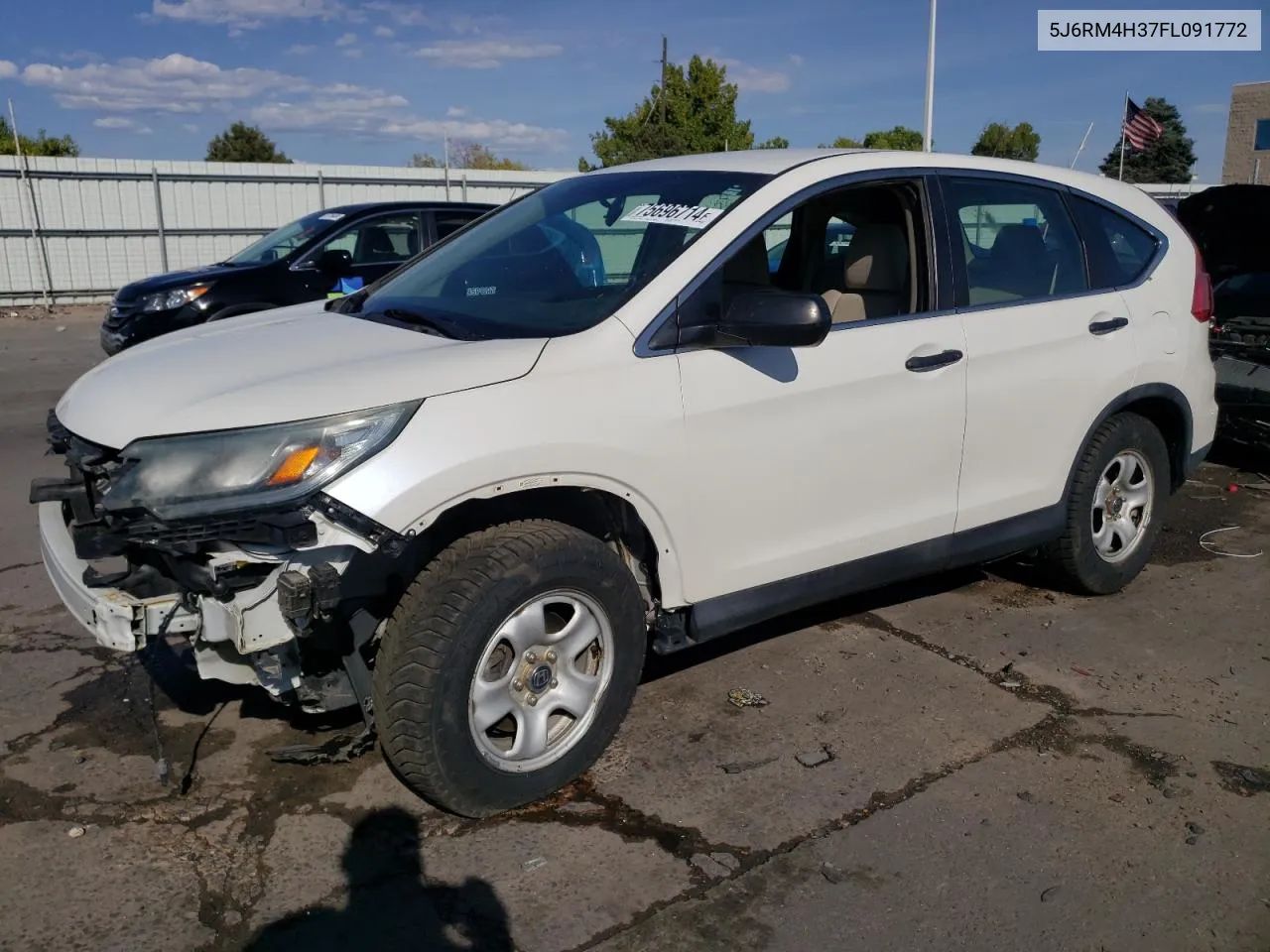 2015 Honda Cr-V Lx VIN: 5J6RM4H37FL091772 Lot: 75696714