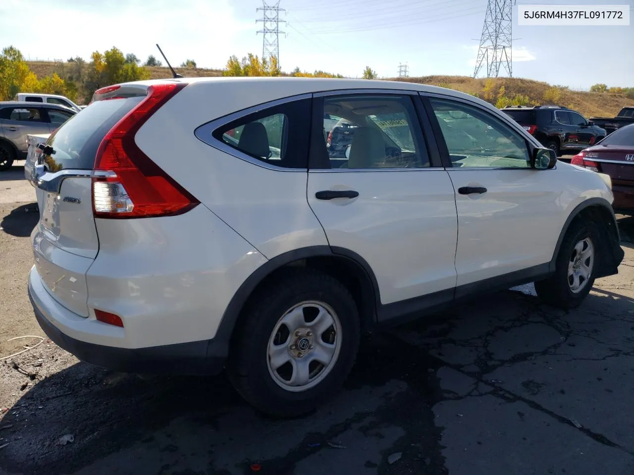 2015 Honda Cr-V Lx VIN: 5J6RM4H37FL091772 Lot: 75696714