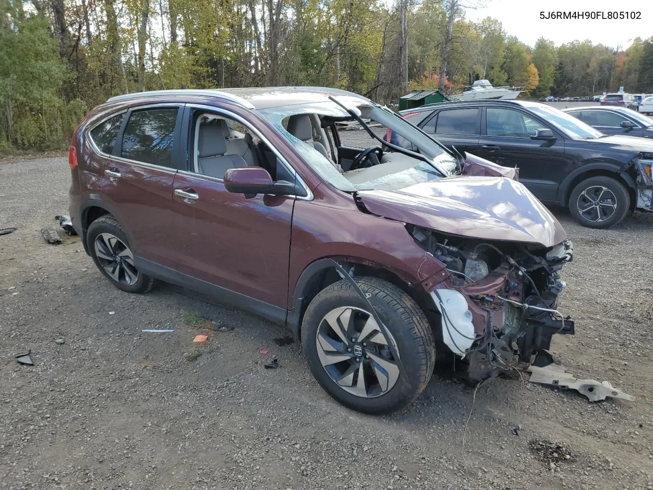 2015 Honda Cr-V Touring VIN: 5J6RM4H90FL805102 Lot: 75724834