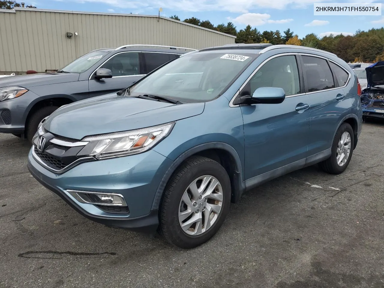 2015 Honda Cr-V Exl VIN: 2HKRM3H71FH550754 Lot: 75838724