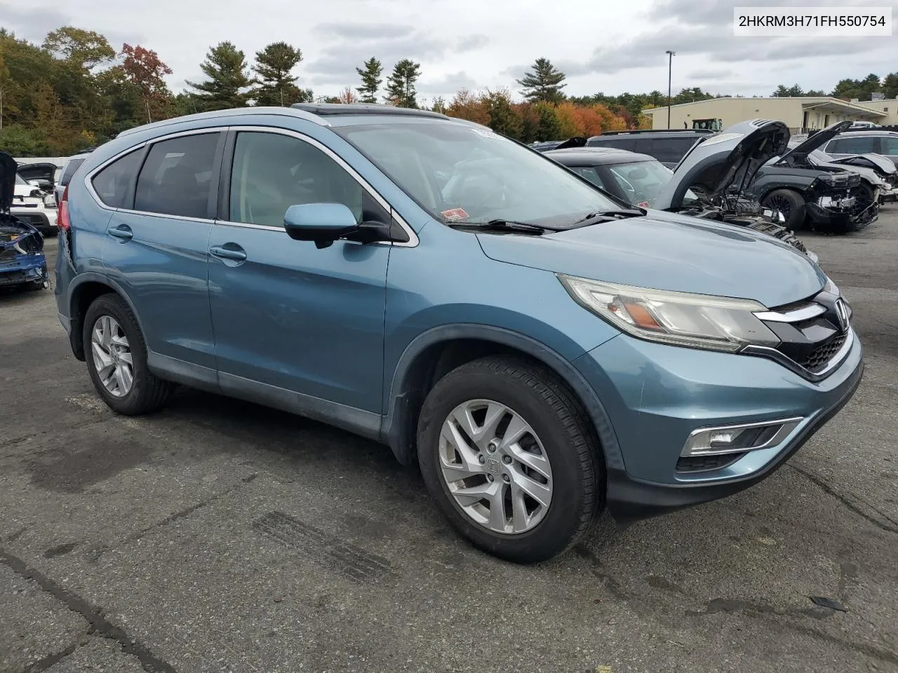 2015 Honda Cr-V Exl VIN: 2HKRM3H71FH550754 Lot: 75838724