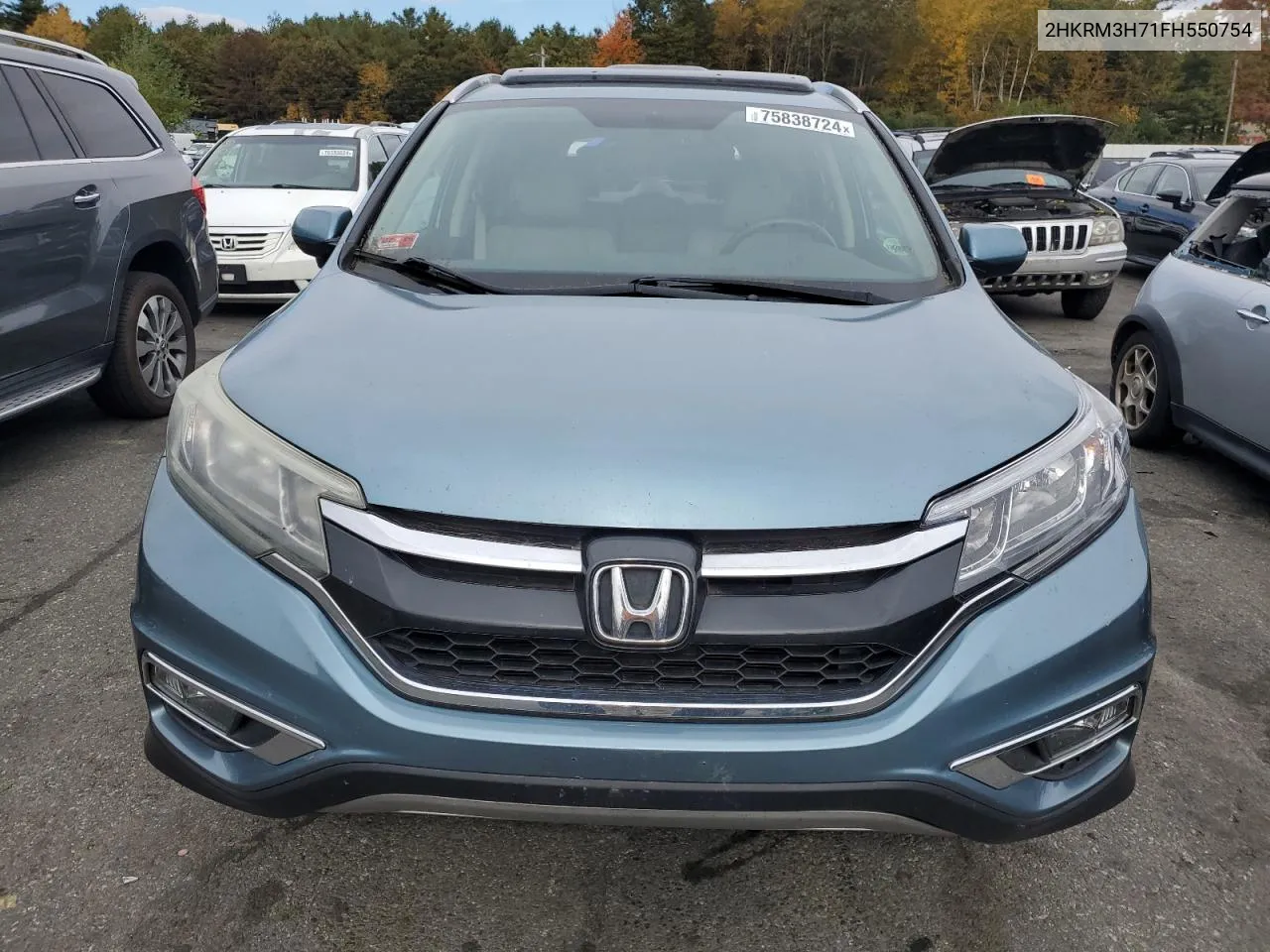 2015 Honda Cr-V Exl VIN: 2HKRM3H71FH550754 Lot: 75838724