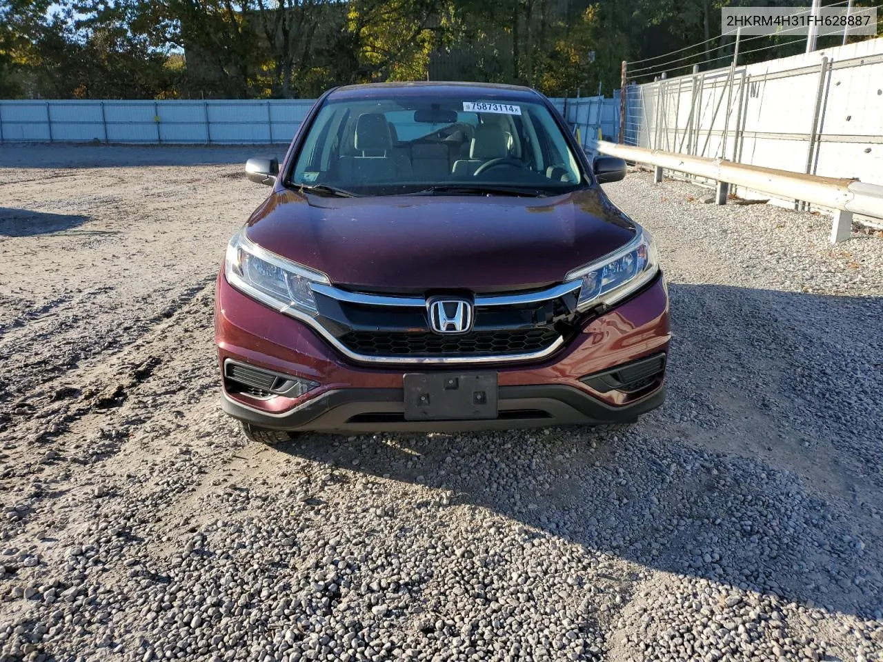 2015 Honda Cr-V Lx VIN: 2HKRM4H31FH628887 Lot: 75873114