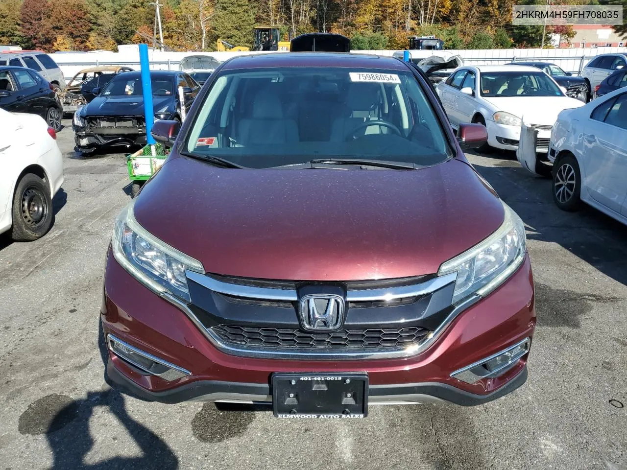 2015 Honda Cr-V Ex VIN: 2HKRM4H59FH708035 Lot: 75986054