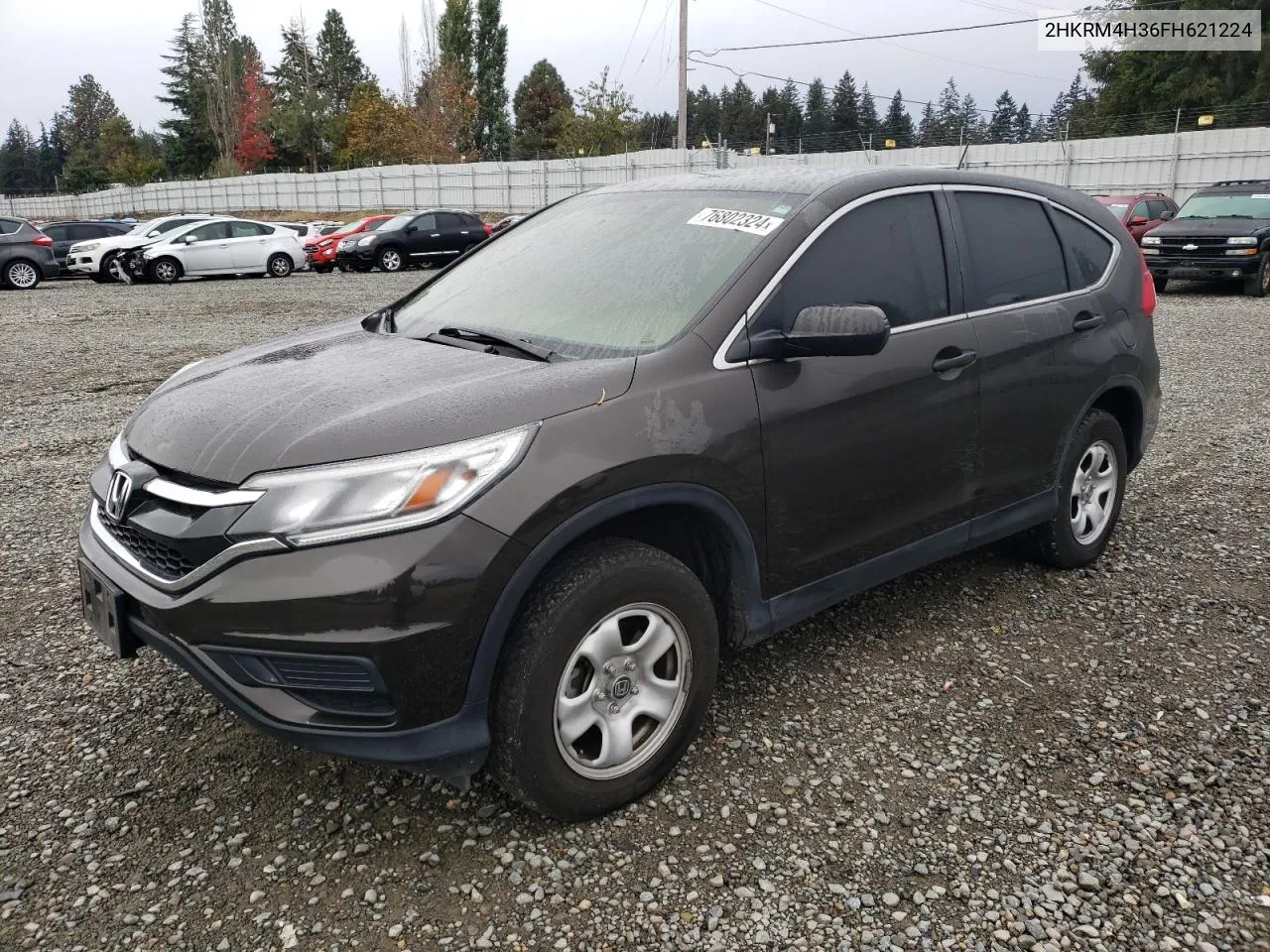 2015 Honda Cr-V Lx VIN: 2HKRM4H36FH621224 Lot: 76802324