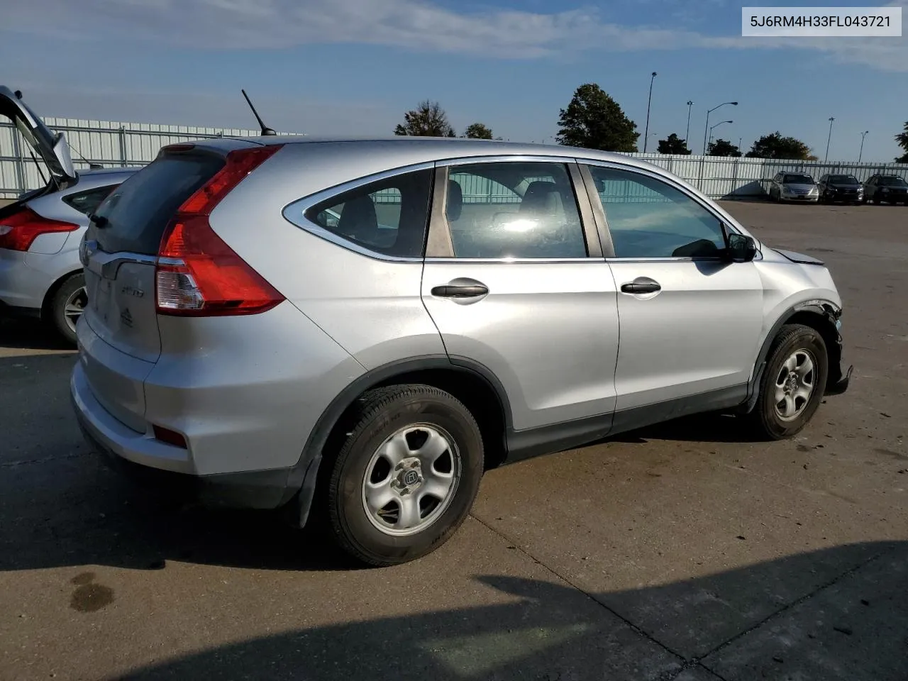 2015 Honda Cr-V Lx VIN: 5J6RM4H33FL043721 Lot: 77025114