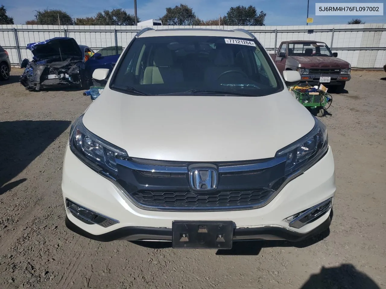 2015 Honda Cr-V Exl VIN: 5J6RM4H76FL097002 Lot: 77121264