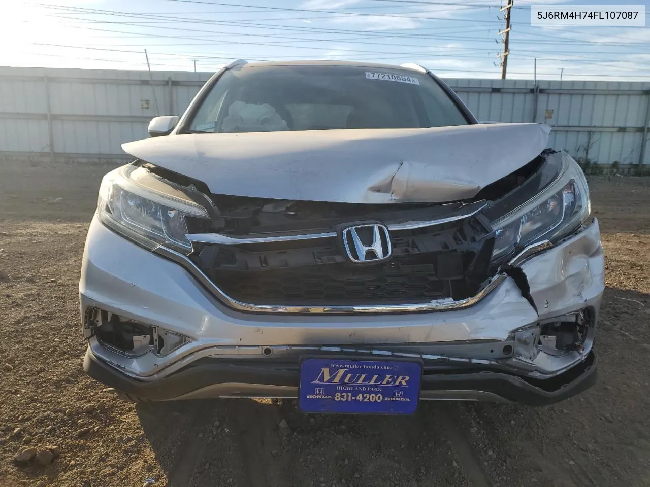 2015 Honda Cr-V Exl VIN: 5J6RM4H74FL107087 Lot: 77210654