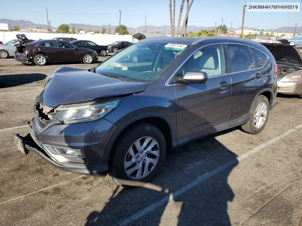 2015 Honda Cr-V Exl VIN: 2HKRM4H76FH695519 Lot: 77337114