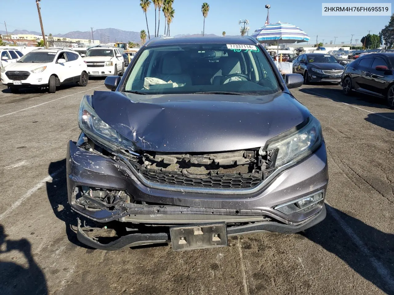 2015 Honda Cr-V Exl VIN: 2HKRM4H76FH695519 Lot: 77337114