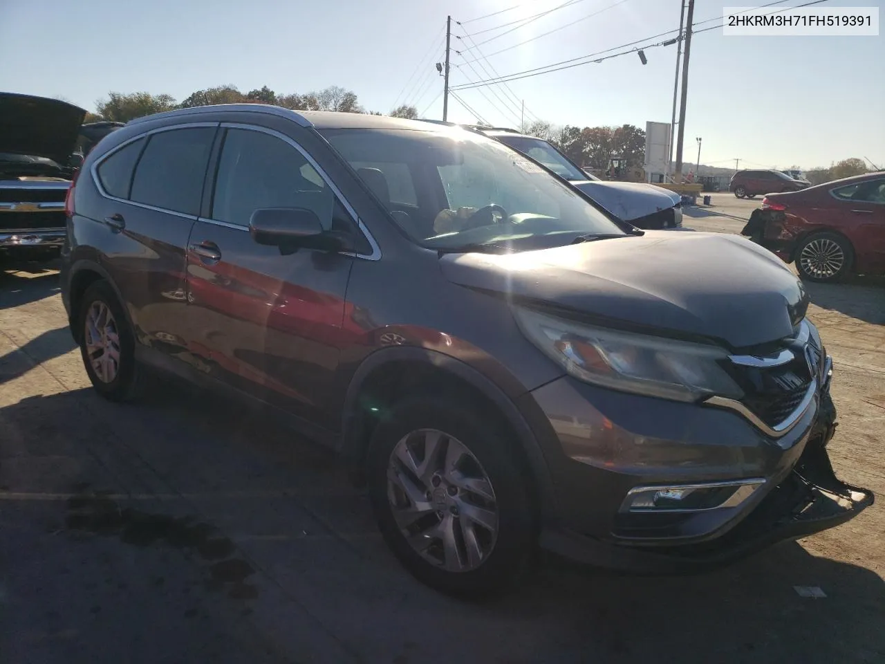 2015 Honda Cr-V Exl VIN: 2HKRM3H71FH519391 Lot: 77447304