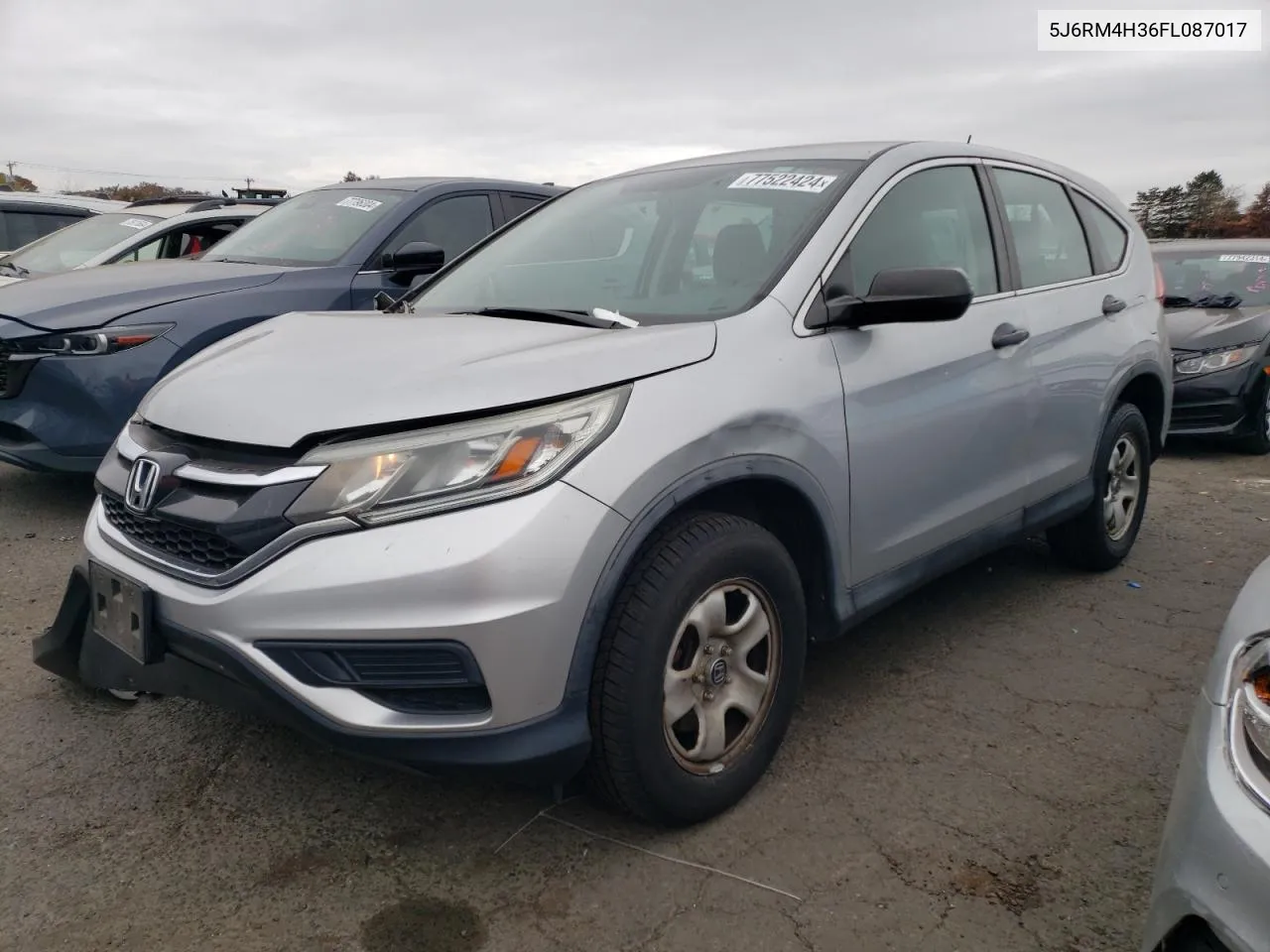 2015 Honda Cr-V Lx VIN: 5J6RM4H36FL087017 Lot: 77522424