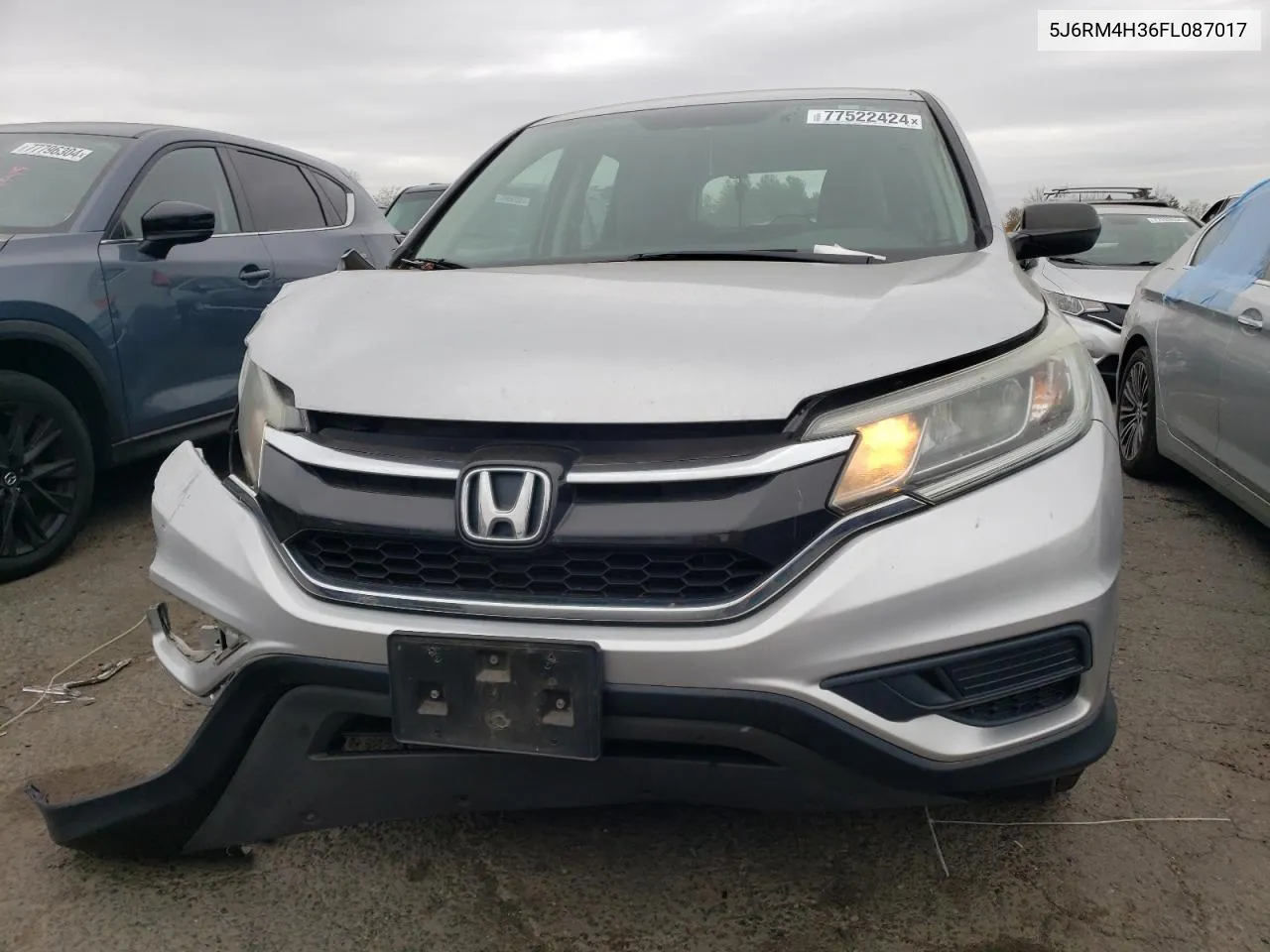 2015 Honda Cr-V Lx VIN: 5J6RM4H36FL087017 Lot: 77522424