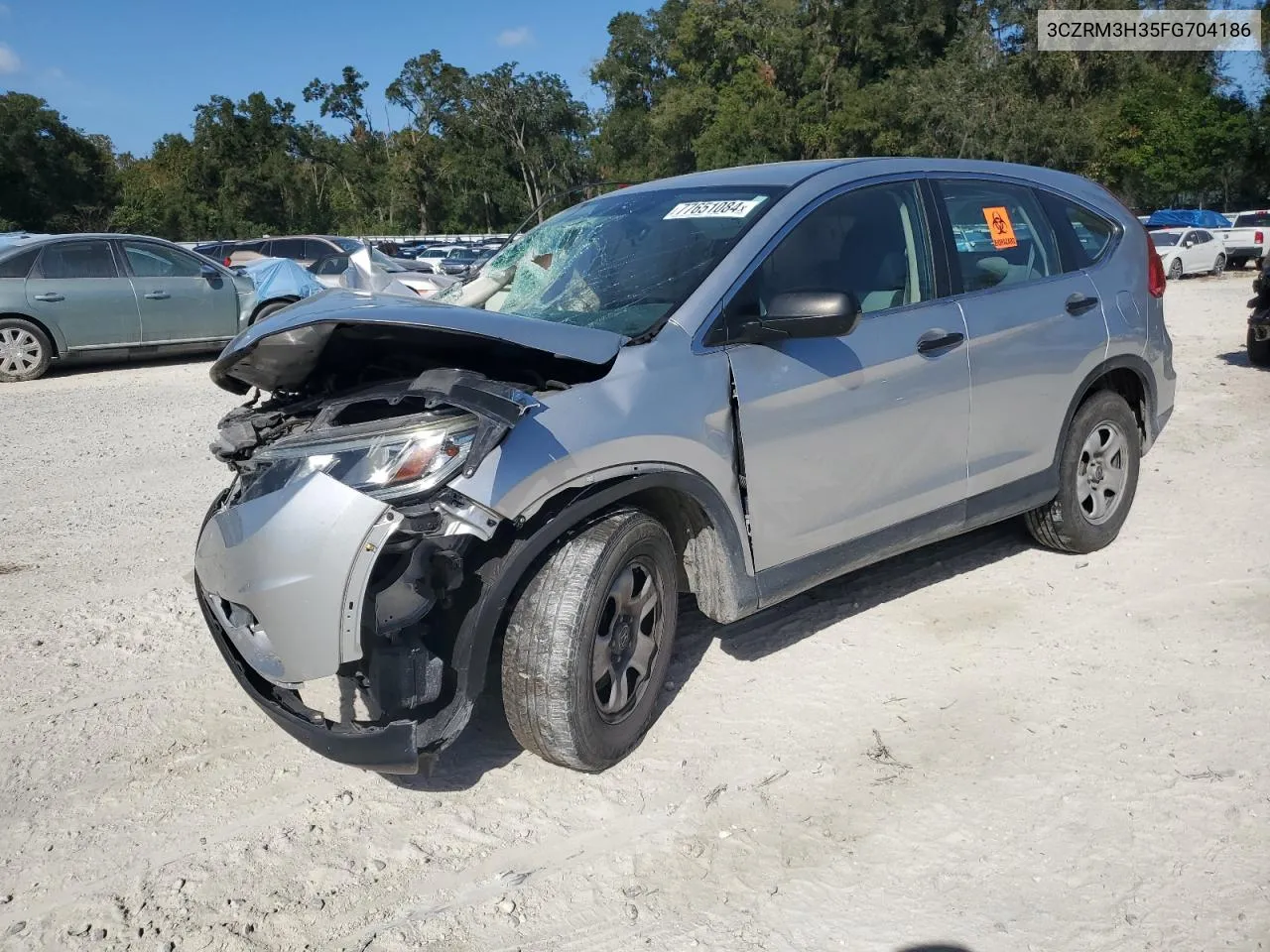 2015 Honda Cr-V Lx VIN: 3CZRM3H35FG704186 Lot: 77651084